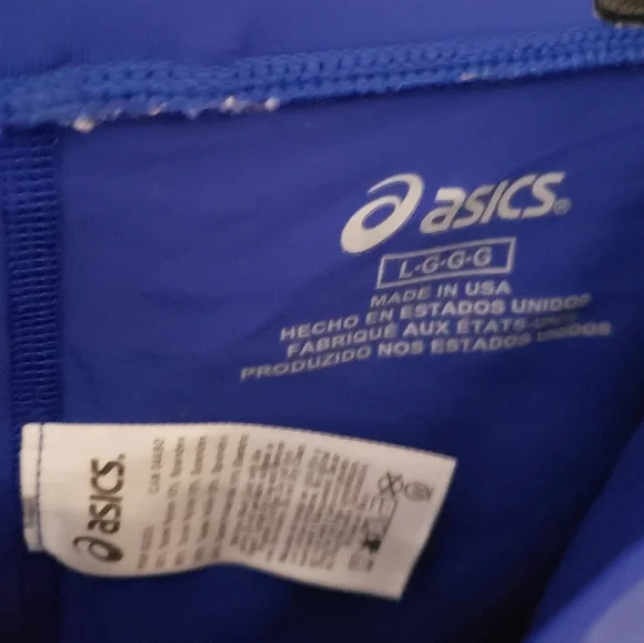 Asics Navy Spandex Swim Shorts Workout Exercise Large - Picture 4 of 5